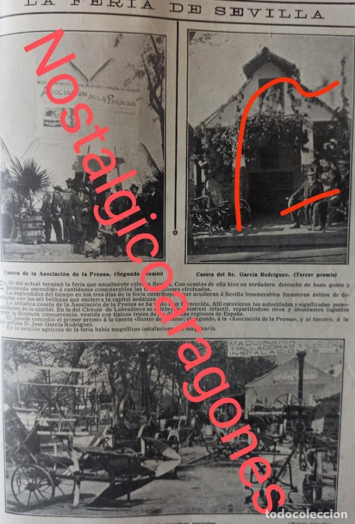 Sammeln von Zeitschriften und Zeitungen: Feria Sevilla caseta prena caseta GarciaRguez, maquinaria agr&iacute;cola Foto revista 191X