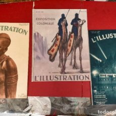 Coleccionismo de Revistas y Periódicos: L'ILLUSTRATION 1931 TRES REVISTAS EXPOSICION COLONIAL VER FOTOS RAROS. Lote 343378043