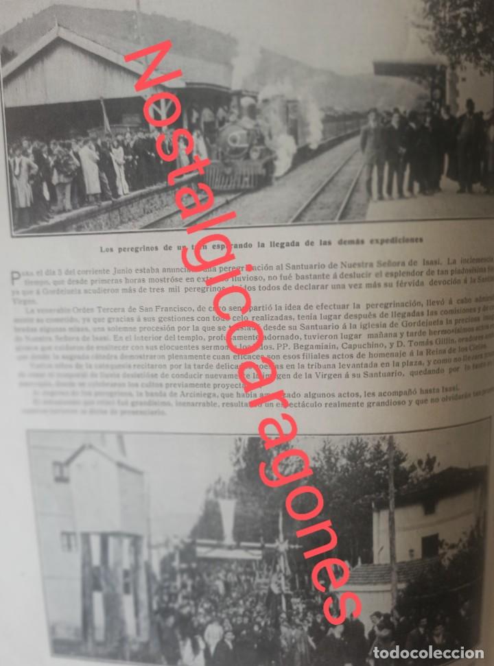 Collectionnisme de Revues et Journaux: Gordejuela peregrinaci&oacute;n Isasi estaci&oacute;n locomotora Foto revista 191X