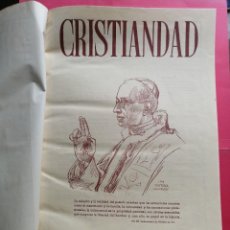 Coleccionismo de Revistas y Periódicos: REVISTA CRISTIANDAD. AÑO 1957 COMPLETO. ENCUADERNADO. Lote 343567048