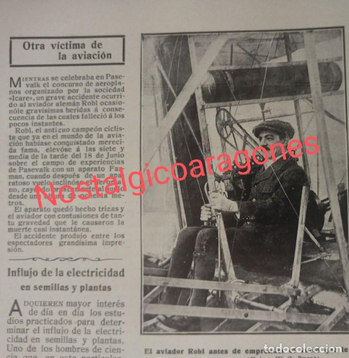 Collection Magazines and Newspapers: Aviaci&oacute;n Aviador Robi fallecido Foto revista 191X