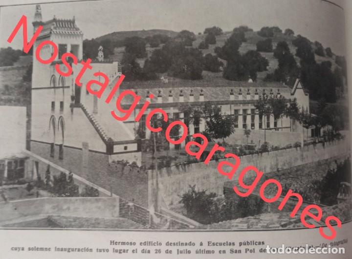 Colecionismo de Revistas e Jornais: San Pol de Mar inauguraci&oacute;n escuelas Foto revista 191X