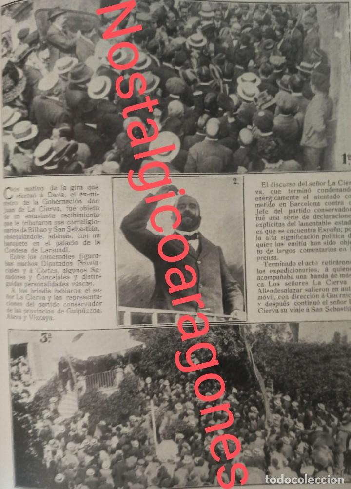 Colecionismo de Revistas e Jornais: Deva Vizcaya visita Sr de La Cierva Foto revista 191X