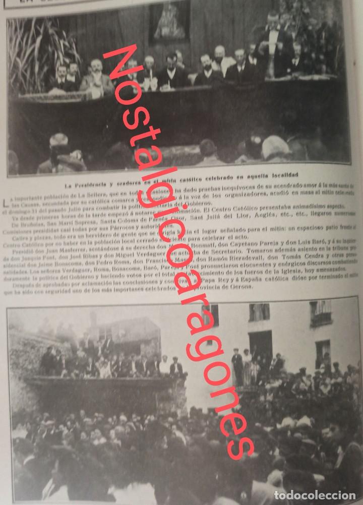 Collection Magazines and Newspapers: La Sellera Gerona m&iacute;tin protesta Foto revista 191X
