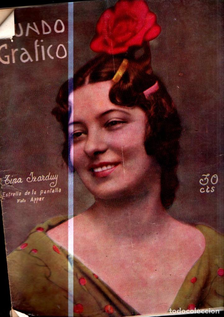 Coleccionismo de Revistas y Peri&oacute;dicos: MUNDO GR&Aacute;FICO N&ordm; 733 - NOVIEMBRE 1925 - GUERRA COLONIAL DE MARRUECOS - TINA IZARDUY
