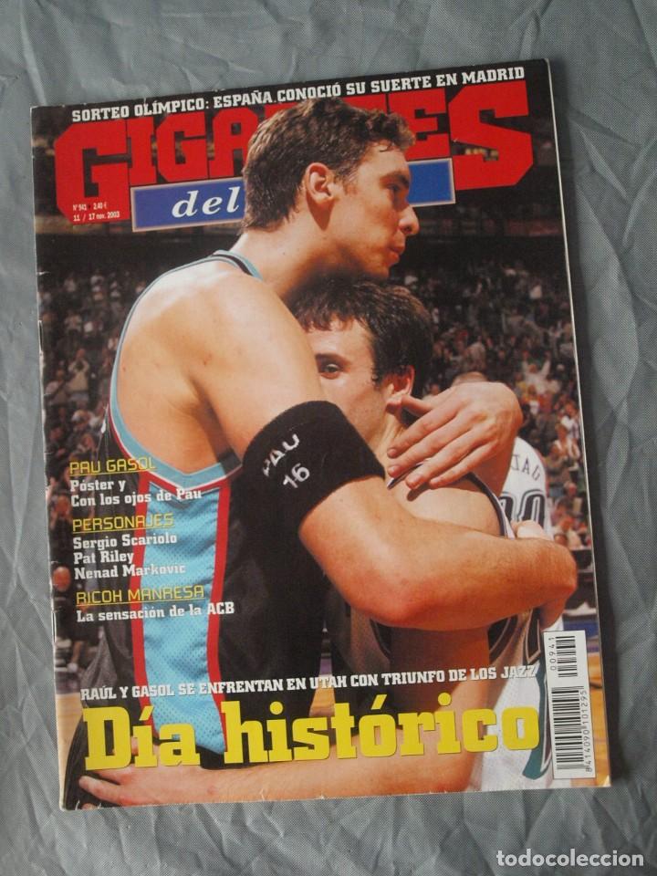 Coleccionismo de revistas y peri&oacute;dicos: REVISTA GIGANTES BASKET 941 2003 PAU GASOL MEMPHIS GRIZZLIES RAUL LOPEZ UTAH JAZZ