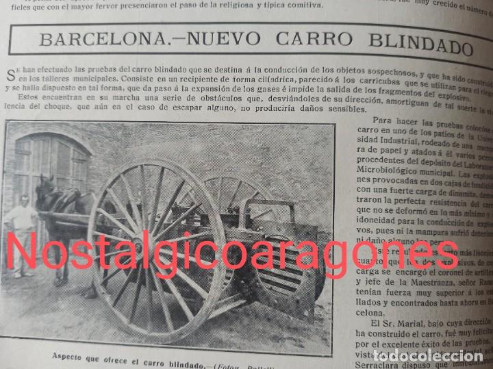 Collectionnisme de Revues et Journaux: Barcelona nuevo carro blindado Foto revista 191X