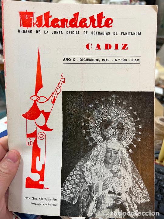 Coleccionismo de Revistas y Peri&oacute;dicos: REVISTA ESTANDARTE - SEMANA SANTA DE CADIZ - A&Ntilde;O X - DICIEMBRE 1972 - N&ordm;108