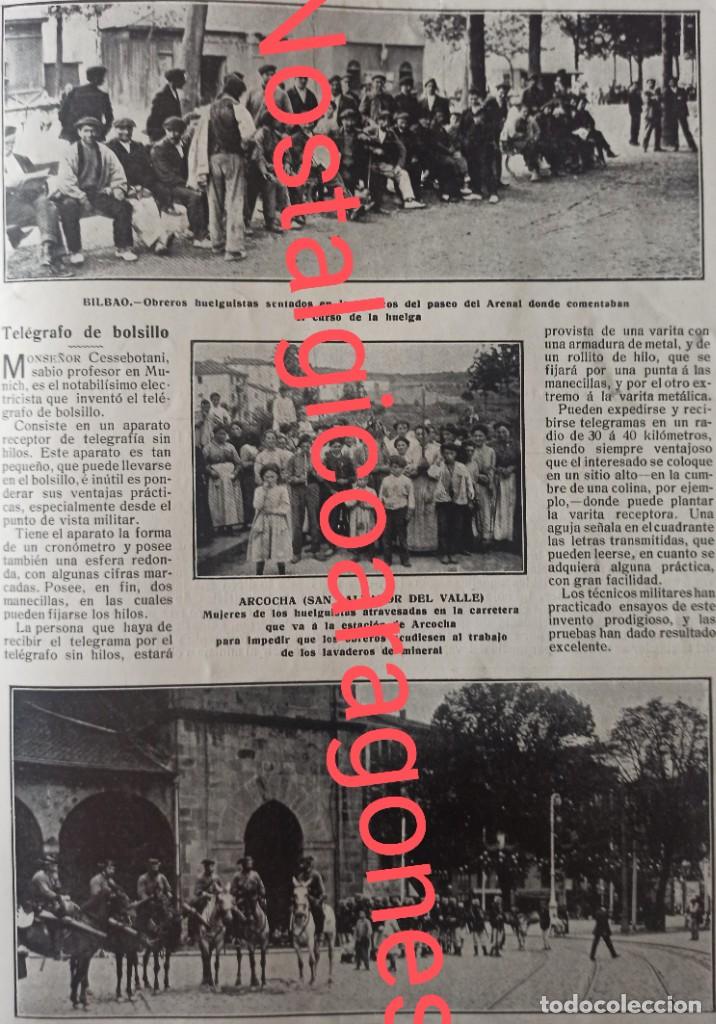 Collectionnisme de Revues et Journaux: Bilbao Huelga Guardia Civil detenidos 2 p&aacute;ginas foto revista 191X