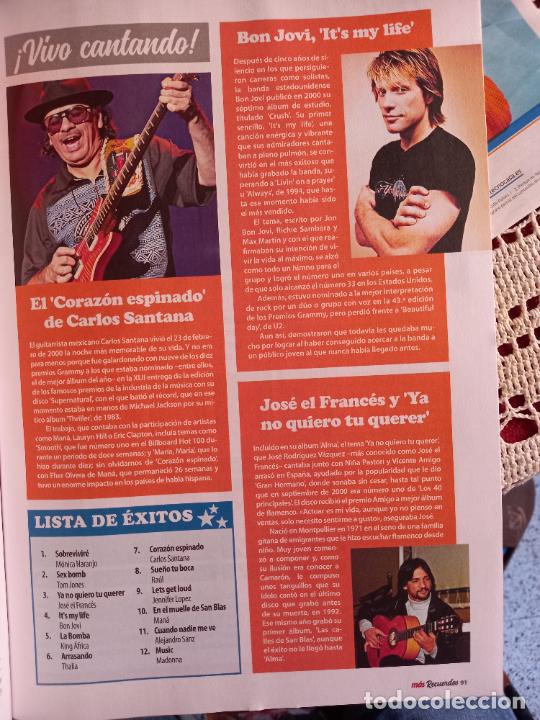 Coleccionismo de revistas y peri&oacute;dicos: jon bon jovi carlos santana jose el frances