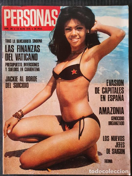 Coleccionismo de Revistas y Peri&oacute;dicos: REVISTA PERSONAS N&ordm; 80 - A&Ntilde;O 1975 - JACKIE ONASSIS JACQUES CHIRAC