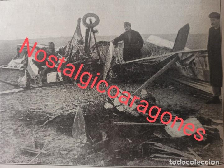 Collectionnisme de Revues et Journaux: Accidente mortal Aviaci&oacute;n capit&aacute;n Mediot en Donal Francia foto revista 191X