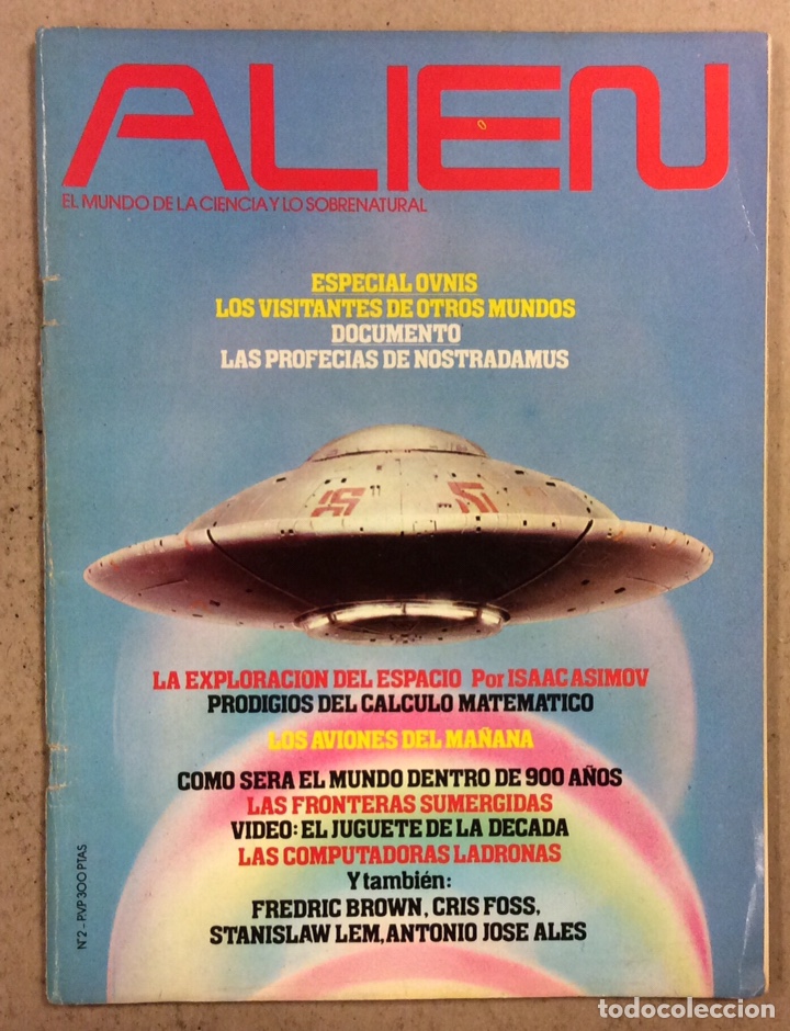 Collectionnisme de Revues et Journaux: ALIEN N&deg; 2 (1982). EL MUNDO DE LA CIENCIA Y LO SOBRENATURAL