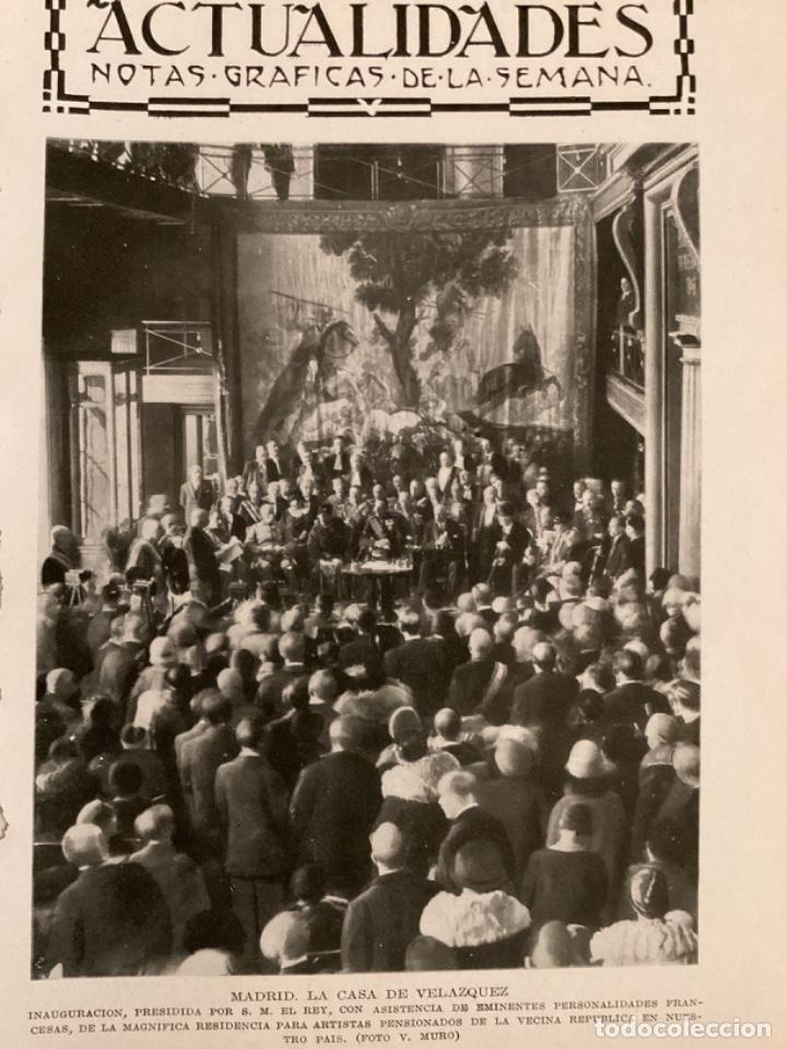 Coleccionismo de revistas y peri&oacute;dicos: LA CASA DE VELAZQUEZ, MADRID 1928, HOJA REVISTA