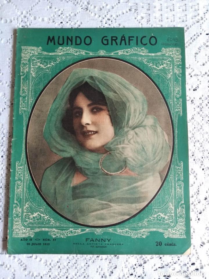 Coleccionismo de Revistas y Peri&oacute;dicos: REVISTA MUNDO GR&Aacute;FICO. A&Ntilde;O 2. N&ordm; 37. 10 JULIO 1912. PROGRESO DE SAN SEBASTI&Aacute;N. OBRAS DEL CANAL..LEER