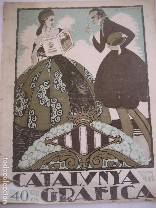 Coleccionismo de revistas y peri&oacute;dicos: Catalunya Grafica. Barcelona 1922. N&ordm; 1. Fotos cantantes Liceo i Partido F.C.Barcelona