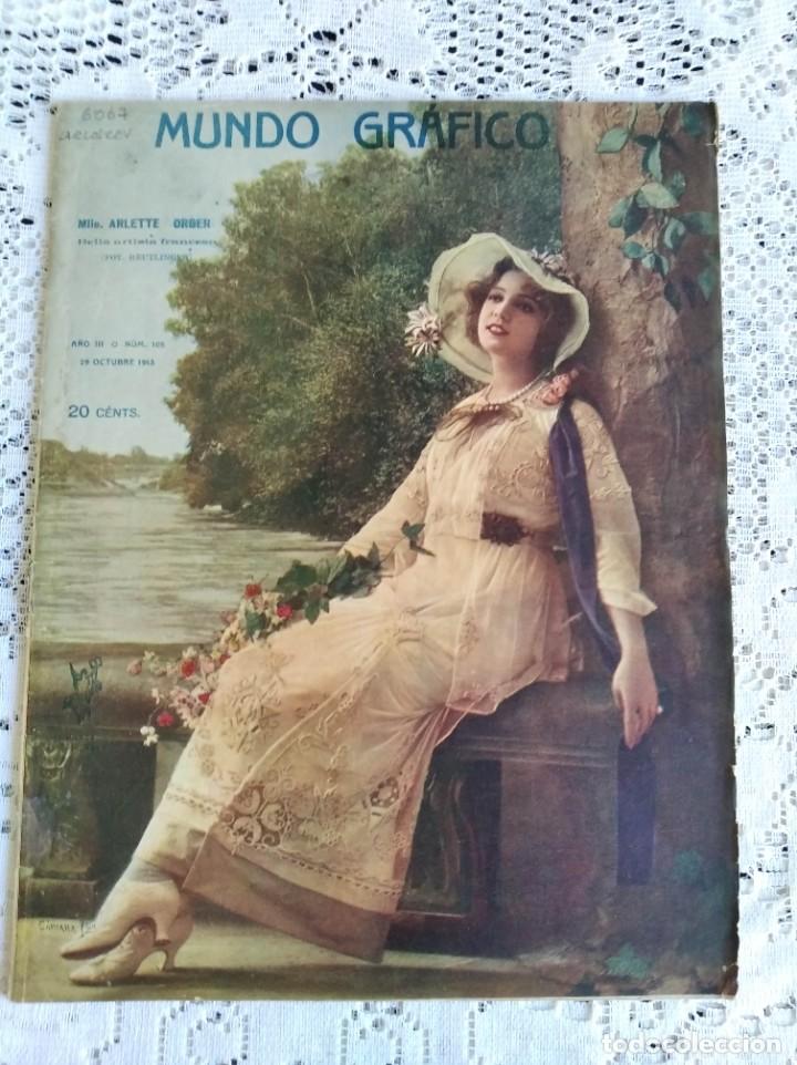 Coleccionismo de Revistas y Peri&oacute;dicos: REVISTA MUNDO GR&Aacute;FICO. A&Ntilde;O 3. N&ordm; 105. 29 OCT. 1913. MISERIA EN ESPA&Ntilde;A. MONUMENTO DE LAS NACION..LEER
