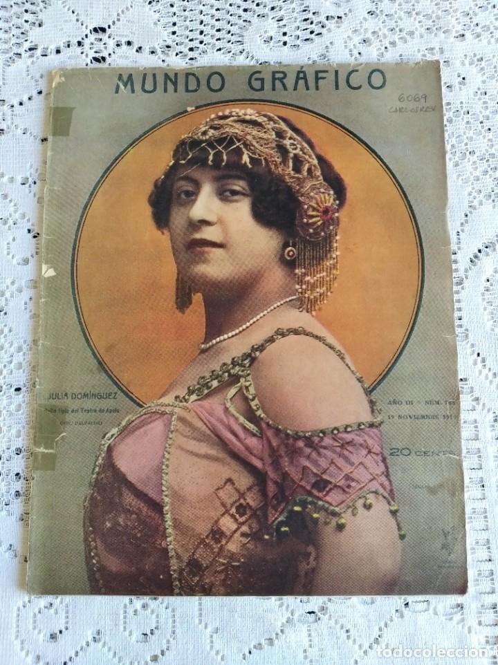 Coleccionismo de Revistas y Peri&oacute;dicos: REVISTA MUNDO GR&Aacute;FICO. A&Ntilde;O 3. N&ordm; 108. 19 NOV. 1913. TRAGEDIAS DEL MAR. BANDERA DEL ESPA&Ntilde;A. CON..LEER