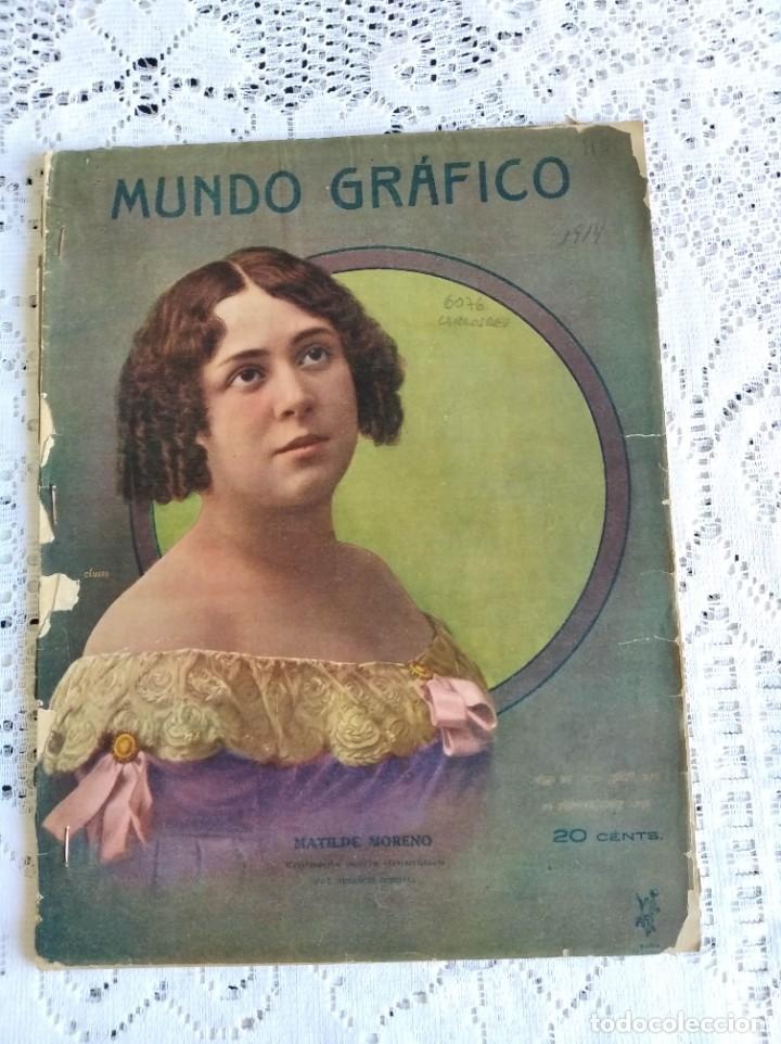 Coleccionismo de Revistas y Peri&oacute;dicos: REVISTA MUNDO GR&Aacute;FICO. A&Ntilde;O 4. N&ordm; 115. 7 ENERO 1914. TRES CURIOSAS FOTOGRAF&Iacute;AS. CACER&Iacute;A REGIA E..LEER