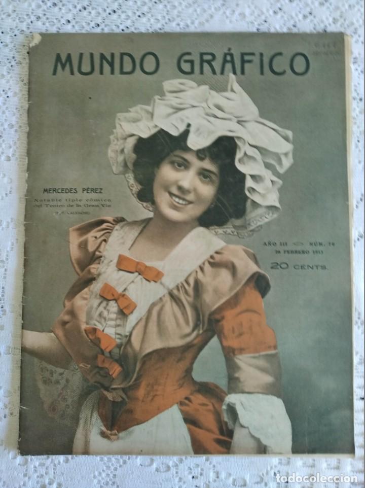 Coleccionismo de Revistas y Peri&oacute;dicos: REVISTA MUNDO GR&Aacute;FICO. A&Ntilde;O 3. N&ordm; 70. 26 FEBRERO 1913. DES&Oacute;RDENES EN ABISINIA. SPORT DE LA NIEVE.LEER