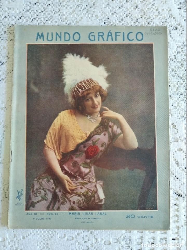 Coleccionismo de Revistas y Peri&oacute;dicos: REVISTA MUNDO GR&Aacute;FICO. A&Ntilde;O 3. N&ordm; 89. 9 JULIO 1913. CULTURA ESPA&Ntilde;OLA. SUMISI&Oacute;N DE JEFES MOROS....LEER
