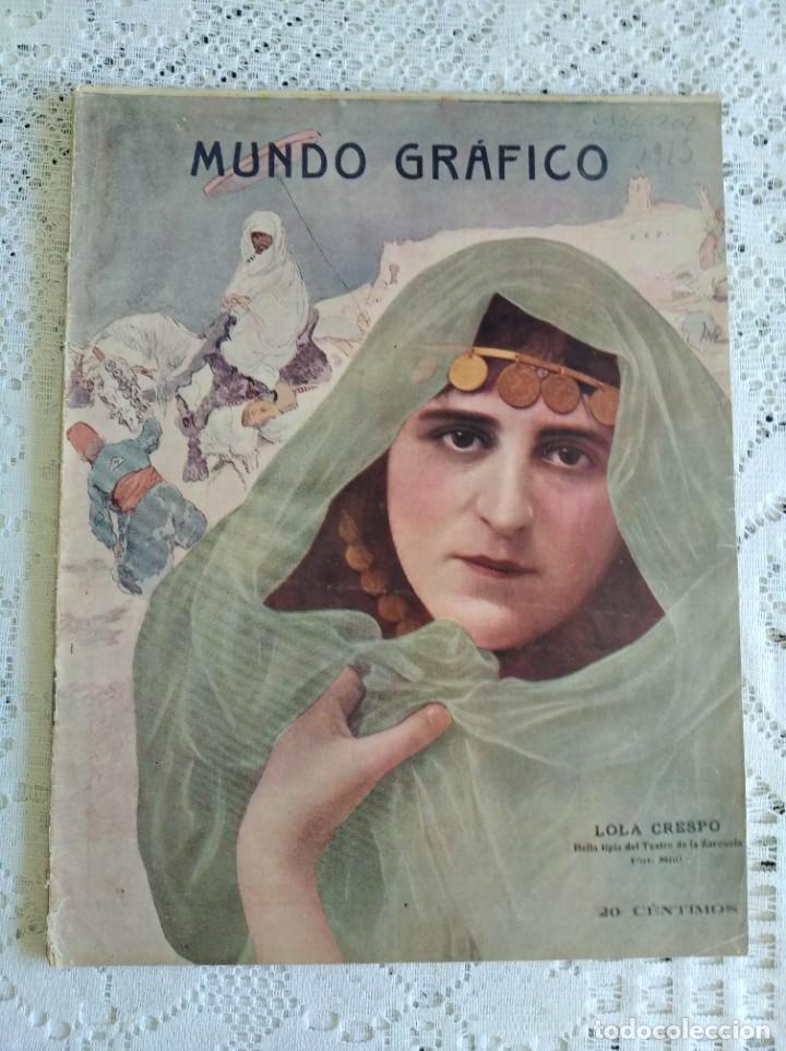 Coleccionismo de Revistas y Peri&oacute;dicos: REVISTA MUNDO GR&Aacute;FICO. A&Ntilde;O 5. N&ordm; 202. 8 SEP. 1915. ACTUALIDAD EN INGLATERRA. NUEVO RETRATO DE...LEER