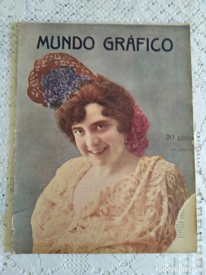 Coleccionismo de Revistas y Peri&oacute;dicos: REVISTA MUNDO GR&Aacute;FICO. A&Ntilde;O 5. N&ordm; 204. 22 SEP. 1915. MARCONI Y EL REY JORGE V. TORERO DE LAS EL..LEER