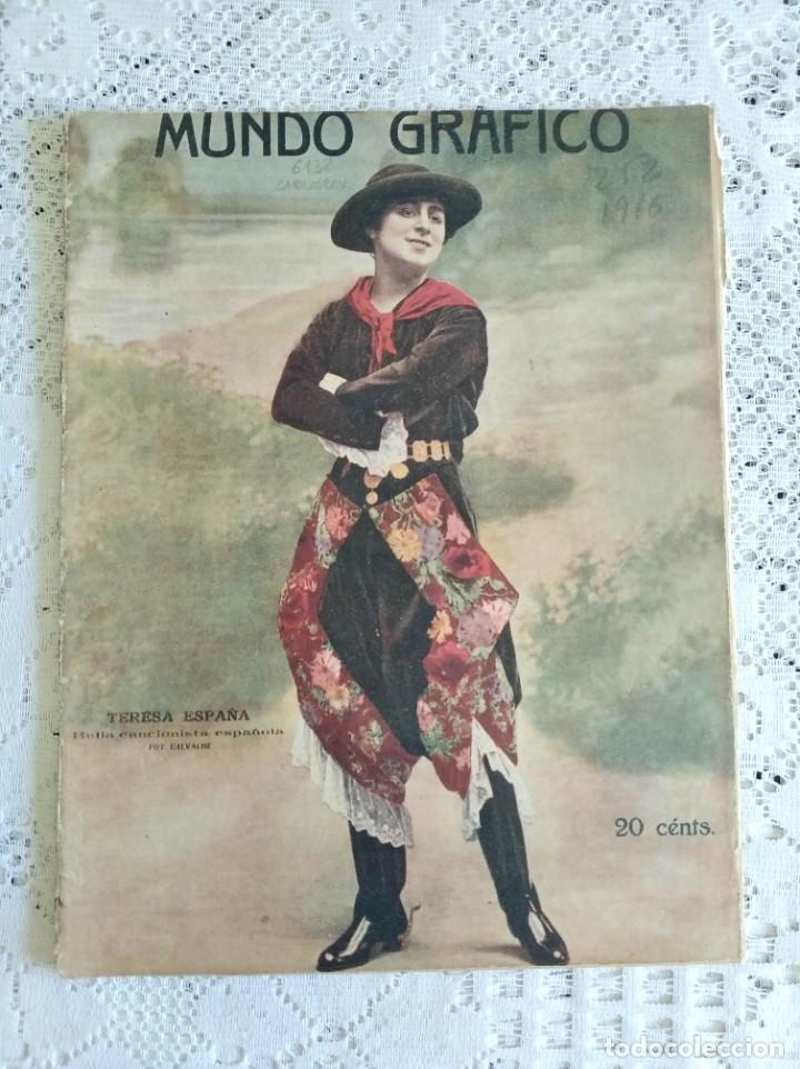 Coleccionismo de Revistas y Peri&oacute;dicos: REVISTA MUNDO GR&Aacute;FICO. A&Ntilde;O 6. N&ordm; 252. 23 AGO. 1916. VERANEO DE LAS ARTISTAS. LUCHA EN EL SOMME..LEER