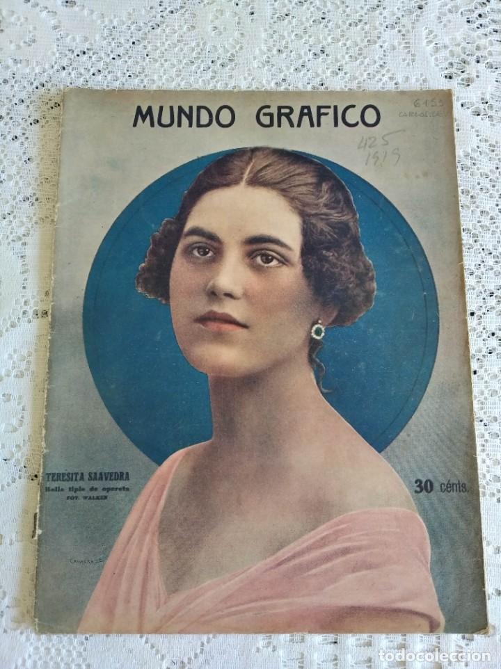 Coleccionismo de Revistas y Peri&oacute;dicos: REVISTA MUNDO GR&Aacute;FICO. A&Ntilde;O 9. N&ordm; 425. 24 DIC. 1919. FALLECIMIENTO DEL CARDENAL COS. EFECTOS DE..LEER