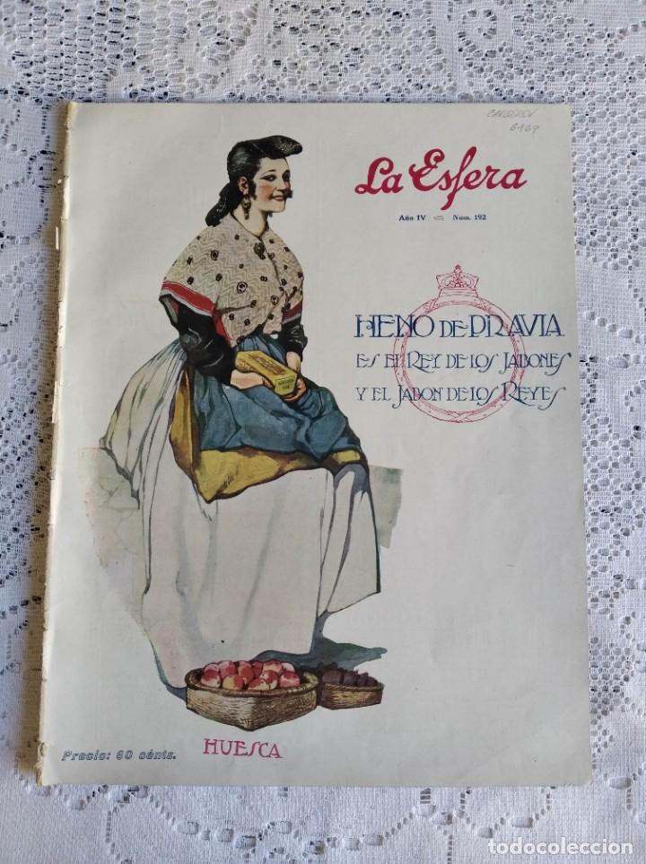Coleccionismo de Revistas y Peri&oacute;dicos: REVISTA LA ESFERA. A&Ntilde;O IV. N&ordm; 192, 1 DE SEPT. 1917. EXPOSICI&Oacute;N DE GRANADA. SAN MIGUEL DE LILLO..LEER