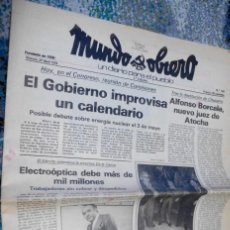 Coleccionismo de Revistas y Periódicos: PERIÓDICO MUNDO OBRERO, ABRIL DE 1979, (VER CONTENIDO). Lote 344289118