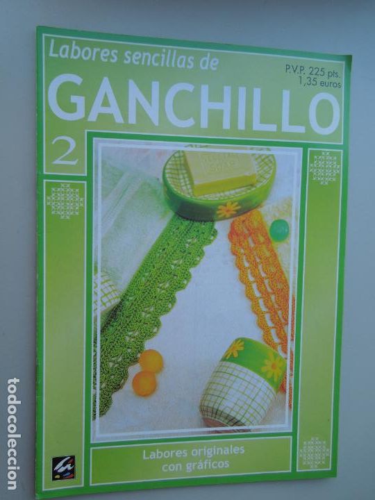 Coleccionismo de Revistas y Peri&oacute;dicos: LABORES SENCIALLAS DE GANCHILLO N&ordm; 2 - LABORES ORGINALES CON GRAFICOS -