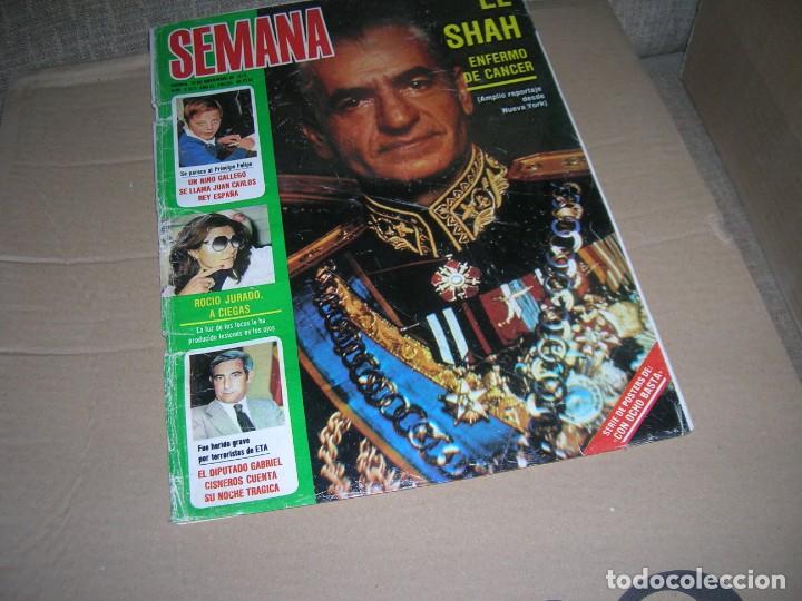 Coleccionismo de Revistas y Peri&oacute;dicos: Semana, n&ordm; 2073. Del 10-11-1979. El Shah. Rocio Jurado. Tip y Coll. Boda Lord Ramsey. Los Who. Etc..