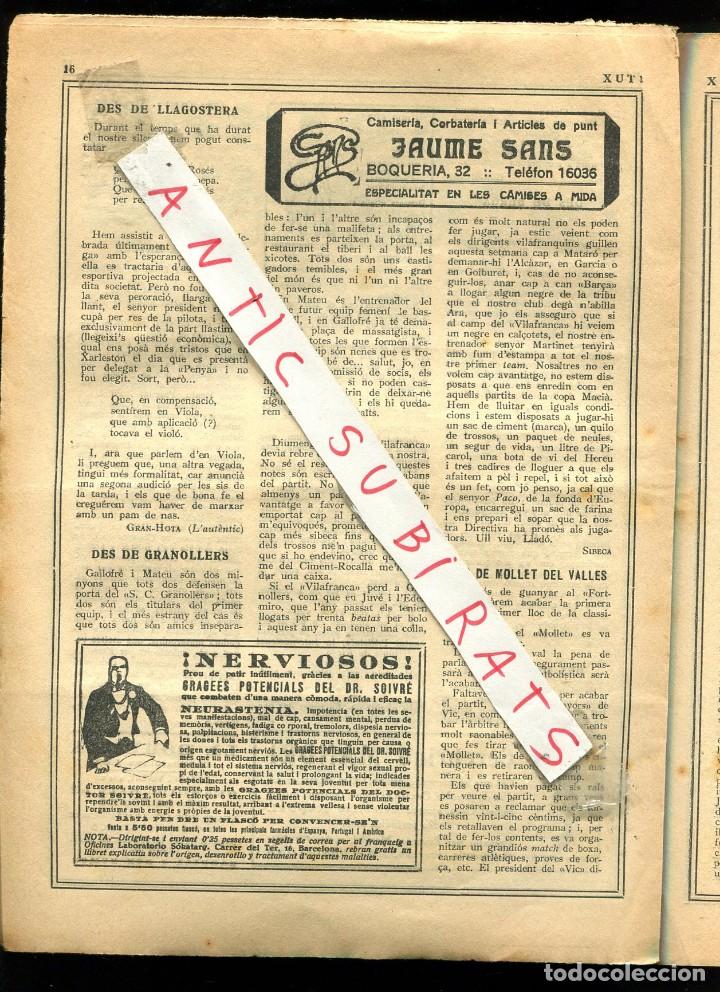 Coleccionismo de revistas y peri&oacute;dicos: REVISTA A&Ntilde;O 1932 FUTBOL EN LLAGOSTERA GRANOLLERS MOLLET DEL VALLES CASTELLAR TORELLO VIC PALAMOS