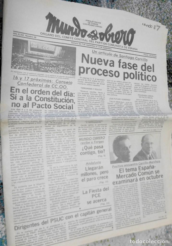 Collection Magazines and Newspapers: N&ordm; 39, Sept. 1978, &oacute;rgano de informaci&oacute;n del P. Comunista, voluminoso n&uacute;mero