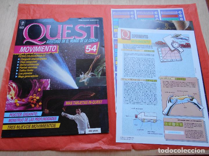 Collectionnisme de Revues et Journaux: QUEST AVENTURAS EN EL MUNDO DE LAS CIENCIA N&ordm; 54 MOVIMIENTO