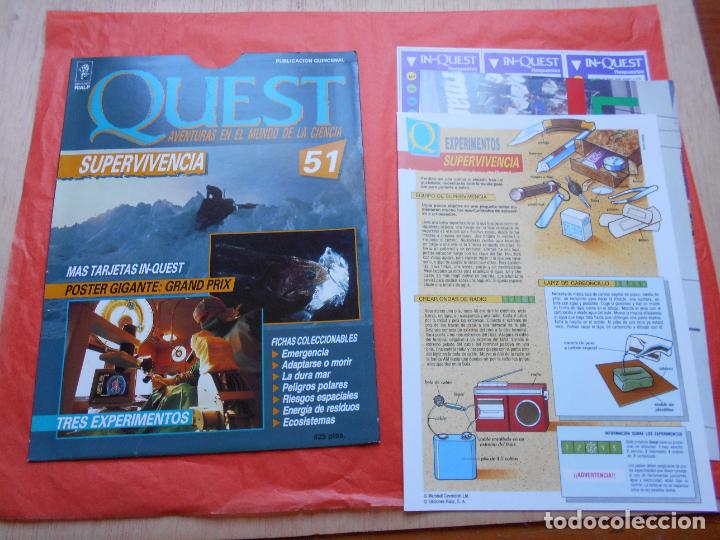 Collectionnisme de Revues et Journaux: QUEST AVENTURAS EN EL MUNDO DE LAS CIENCIA N&ordm; 51 SUPERVIVENCIA