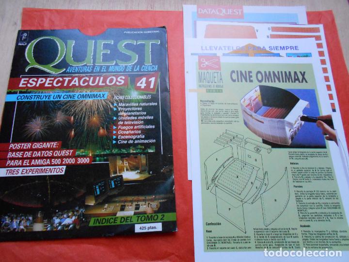 Collectionnisme de Revues et Journaux: QUEST AVENTURAS EN EL MUNDO DE LAS CIENCIA N&ordm; 41 ESPECTACULOS