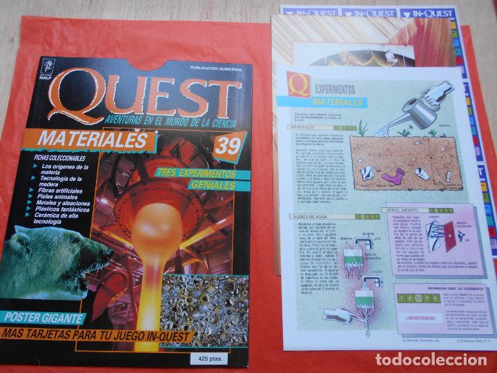 Collectionnisme de Revues et Journaux: QUEST AVENTURAS EN EL MUNDO DE LAS CIENCIA N&ordm; 39 MATERIALES