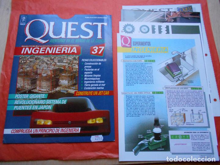 Collectionnisme de Revues et Journaux: QUEST AVENTURAS EN EL MUNDO DE LAS CIENCIA N&ordm; 37 INGENIERIA