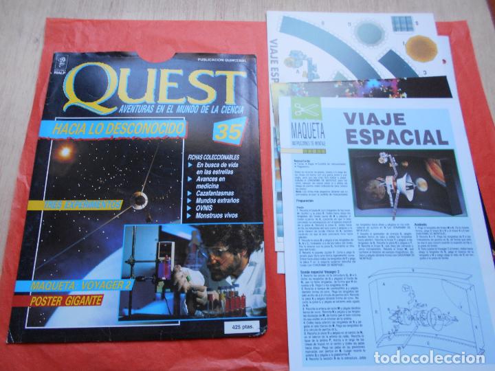 Collectionnisme de Revues et Journaux: QUEST AVENTURAS EN EL MUNDO DE LAS CIENCIA N&ordm; 35 HACIA LO DESCONOCIDO