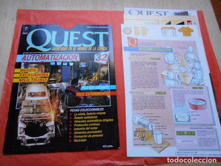 Collectionnisme de Revues et Journaux: QUEST AVENTURAS EN EL MUNDO DE LAS CIENCIA N&ordm; 32 AUTOMATIZACI&Oacute;N
