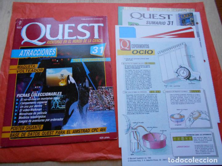 Collectionnisme de Revues et Journaux: QUEST AVENTURAS EN EL MUNDO DE LAS CIENCIA N&ordm; 31 ATRACCIONES