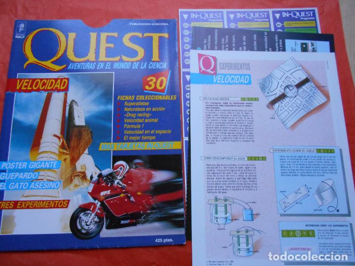 Collectionnisme de Revues et Journaux: QUEST AVENTURAS EN EL MUNDO DE LAS CIENCIA N&ordm; 30 VELOCIDAD