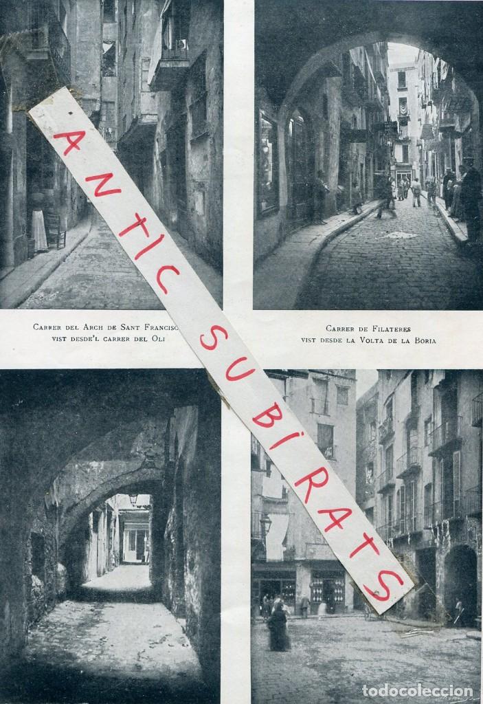 Coleccionismo de revistas y peri&oacute;dicos: REVISTA A&Ntilde;O 1908 PLA&Ccedil;A DE L' ANGEL DE L' OLI TRES VOLTES ARC DE LA GLORIA CARRER AVELLANA FONT