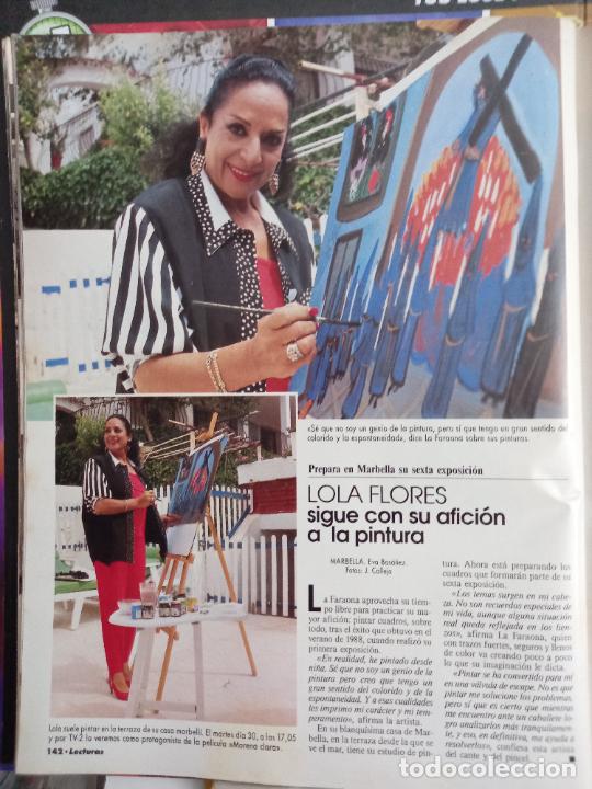 Coleccionismo de revistas y peri&oacute;dicos: lola flores pintora LOS CUADROS DE LA FARAONA