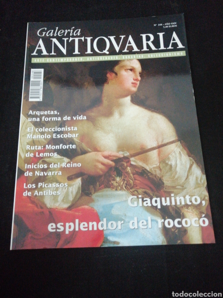 Coleccionismo de Revistas y Peri&oacute;dicos: REVISTA ANTIQUARIA N 248, PICASSOS DE ANTIBES, MONFORTE DE LEMOS