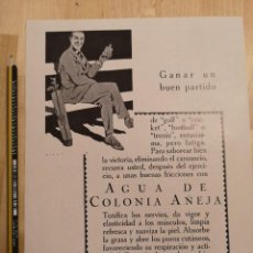 Collectionnisme de Revues et Journaux: HOJA PUBLICIDAD REVISTA ORIGINAL ANTIGUA. AGUA DE COLONIA AÑEJA, PERFUMERIA GAL. Lote 344887458