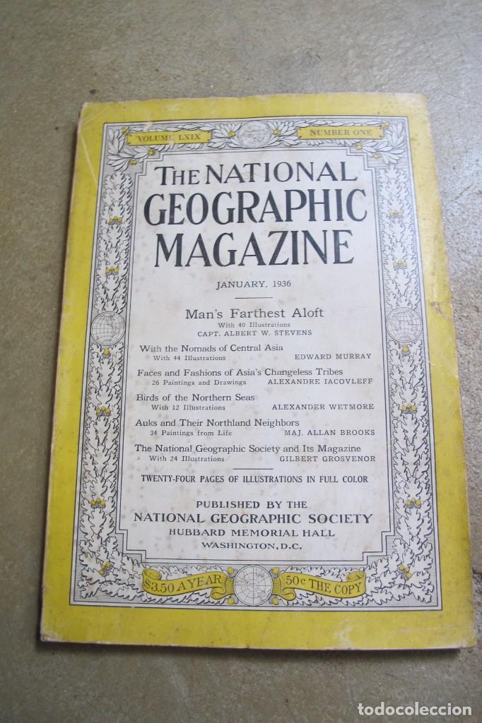 Coleccionismo de Revistas y Peri&oacute;dicos: THE NATIONAL GEOGRAPHIC MAGAZINE . JANUARY 1936