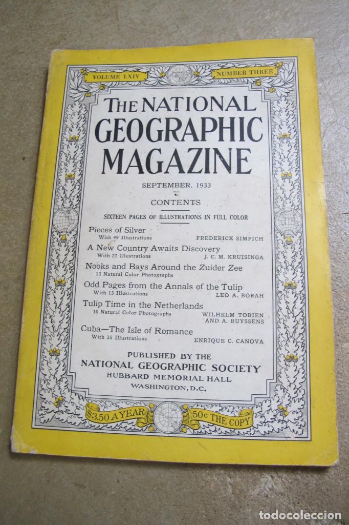 Coleccionismo de revistas y peri&oacute;dicos: THE NATIONAL GEOGRAPHIC MAGAZINE . SEPTEMBER 1933